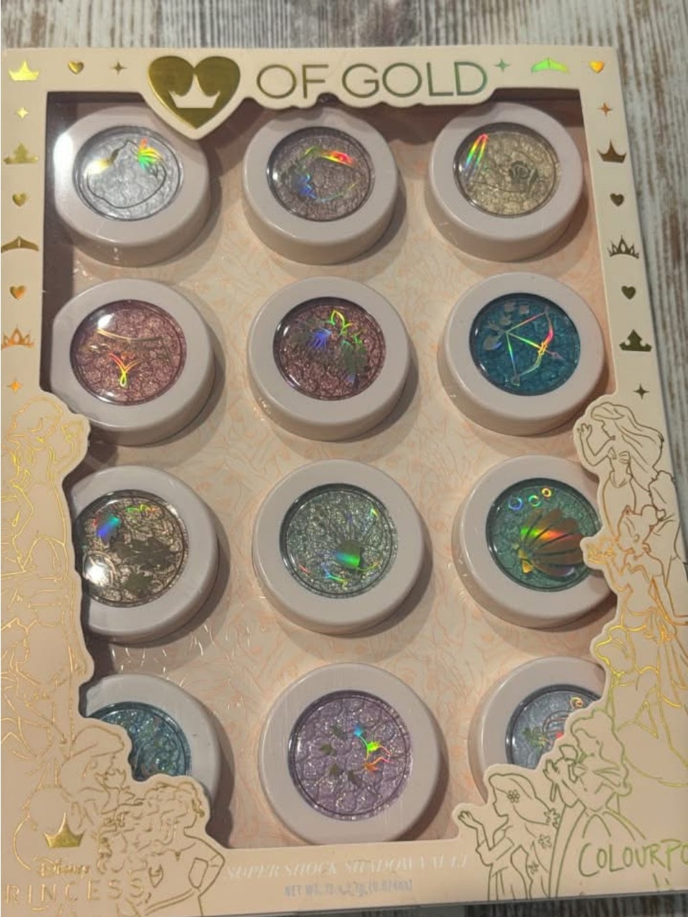 Colourpop Disney super shock shadow set